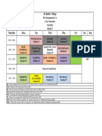 Class Timetable - Week7