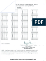 13 Key Answer KSISF 18 Kpscvaani