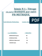 TP de Chimie N 1