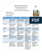 Rubrica de Evaluación Clase Juegos Formas y Figuras 2do B