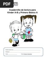 Cuadernillo de Lectura para Kinder A B y 1ero