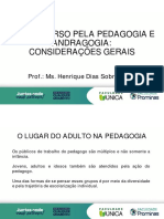 Unidade 1 Pedagogia e Andragogia