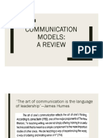 Models of Communication