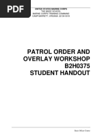 B2H0375 Patrol Order and Overlay Workshop