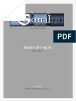 Mode D'emploi Sonal