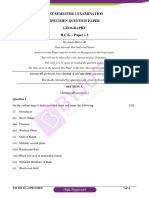 ICSE Class 10 Geography Semester 2 Sample Paper 2022