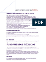 Fundamentos Tecnicos en El Futbol