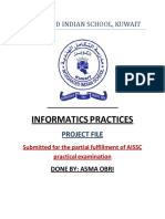 Infomatics Project Record - ASMA