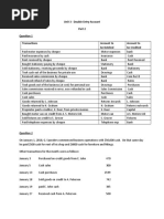 Worksheet - Unit 3 - Double Entry Accounting - Part 2