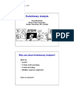 Evolutionary Analysis