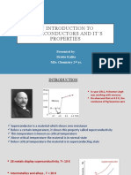 An Introduction To Superconductors and It's Properties