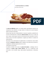 Clasificación de La Carne