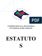 Estatutos Del Consejo Estatal de Iglesias Evangélicas de Chiapas