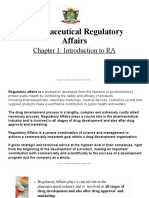 Introduction To Regulatory Affairs