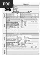 Check List Da Coleta de Padrões