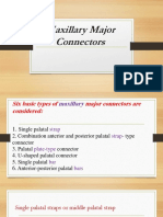 Maxillary Major Connectors