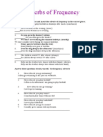 Frequency Adverbs Worksheet