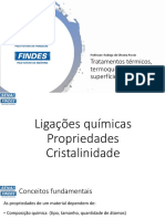 Aula 2 - Ligações Químicas, Propriedades e Cristalinidade