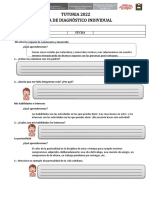 Ficha de Evaluación Diagnostica Vi Ciclo Tutoria