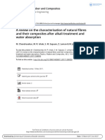 A Review On The Characterisation of Natural Fibres and Their Composites After Alkali Treatment and Water Absorption