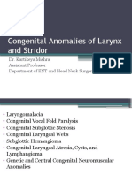 Congenital Disorders of Larynx