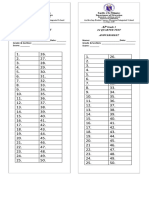 ANSWERSHEET