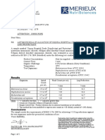 Hospital Grade Disinfectant Lab Test