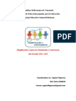 Planificación de Orientación y Convivencia Samuel Robinson 1 Lapso