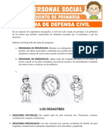 Sistema de Defensa Civil para Quinto de Primaria