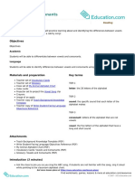 Vowels and Consonants: Objectives