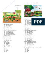 ESL Mid Test Semester 1 Grade 3