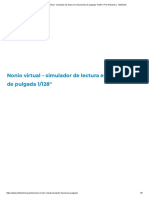 Nonio Virtual - Simulador de Lectura en Fracciones de Pulgada 1 - 128 - Prof. Eduardo J. Stefanelli