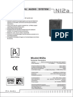 β3 N12a Plastic Speaker English Manual