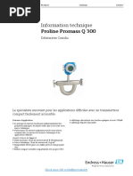 Fiche Technique Debitmetre Massique Coriolis Promass q300