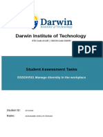 BSBDIV501 Student Assessment Tasks