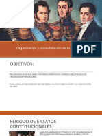 Organización y Consolidación de La República