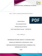 Fase 2 - Definir y Presentar Problemáticas Del Contexto