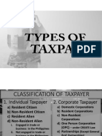 Types of Taxpayer