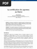 Certification Des Agrumes Au Maroc