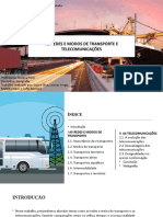 As Redes e Meios de Transporte e Telecomunicações - Trabalho de Geografia - Final