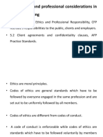 Unit v. Ethical and Professional Considerations in Financial Planning