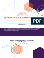 Punto de Equilibrio Con Sistema de Acuaciones