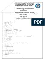 PPS - Unit 1-Question Bank