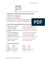 Activity Comparatives