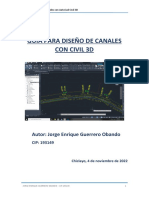 Secciones Transversales Canales - Civil 3d - Guía