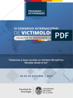 PROGRAMA - III Congreso Internacional de Victimologia