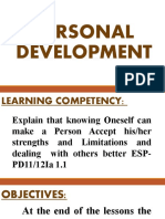 Personal Development (Knowing Oneself)