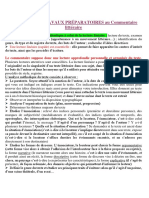 Travail Préparatoire Pour Le Commentaire Littéraire