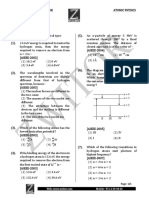 ATOMIC PHYSICS JEE MAIN Previous Year Q Bank Till 2018