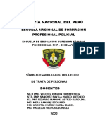 Silabo PNP - Trata de Personas